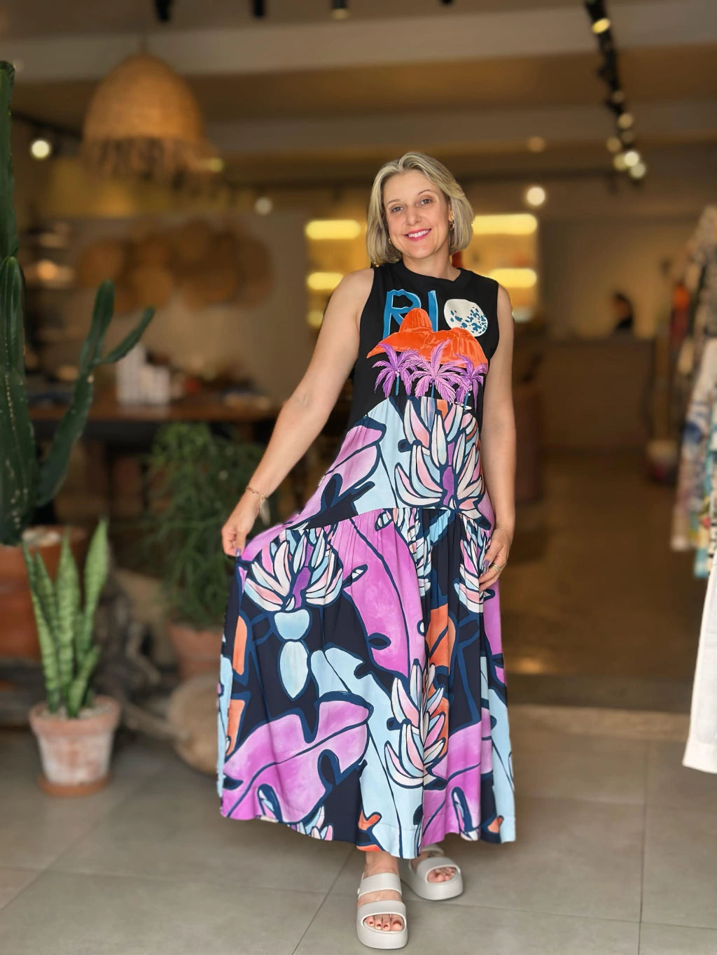 Vestido Cropped Regata Rio Vertical