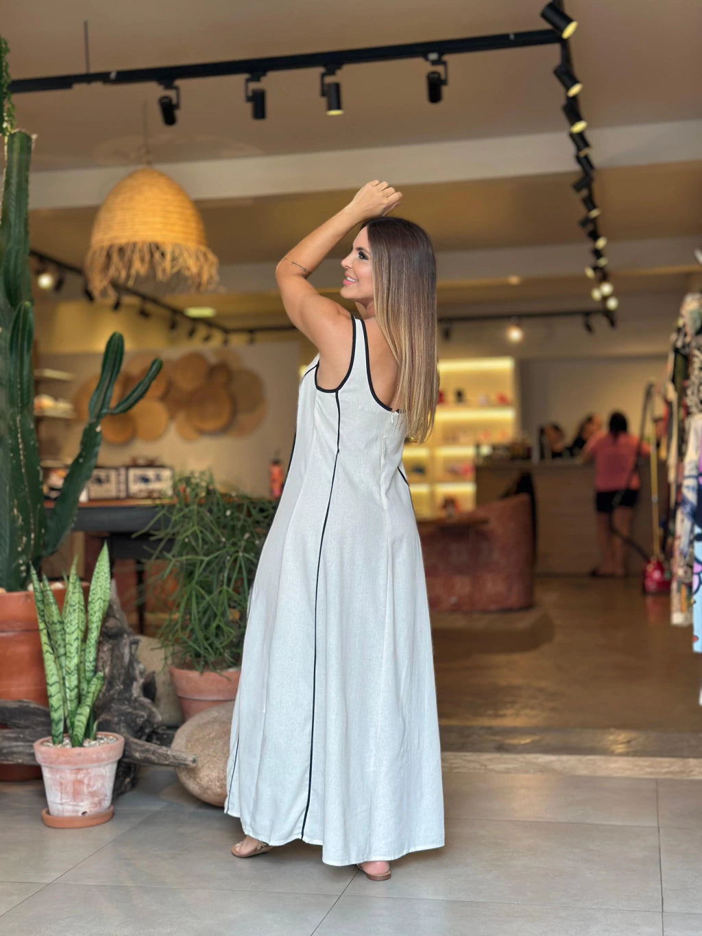Vestido Congo Linho - Off White
