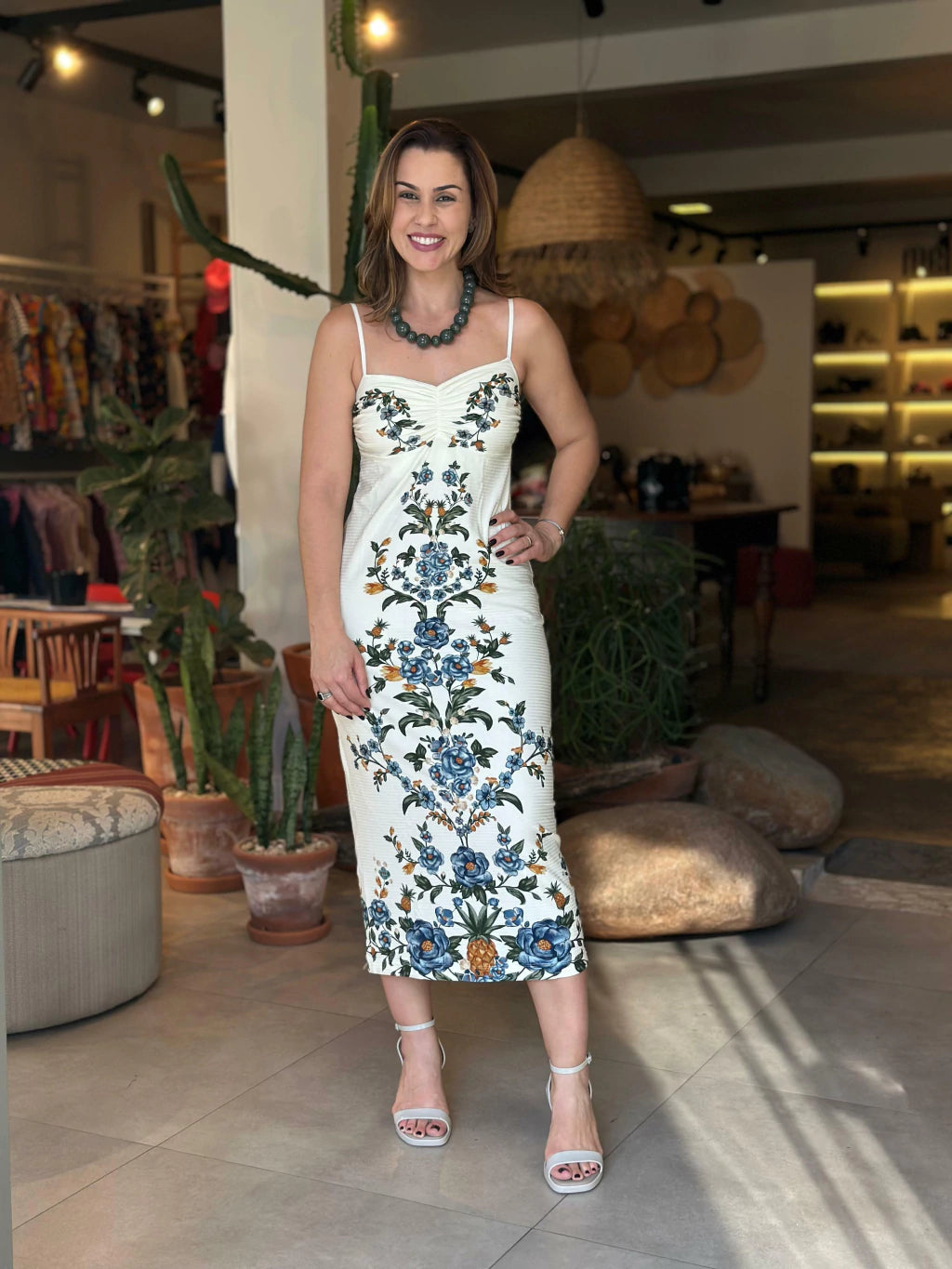 Vestido Midi Floral Penelope