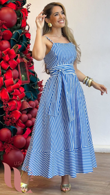 Vestido Listras Natal 2025  - Use Lavyna
