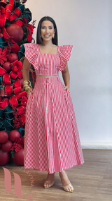 Conjunto Listras Natal 2025  - Use Lavyna