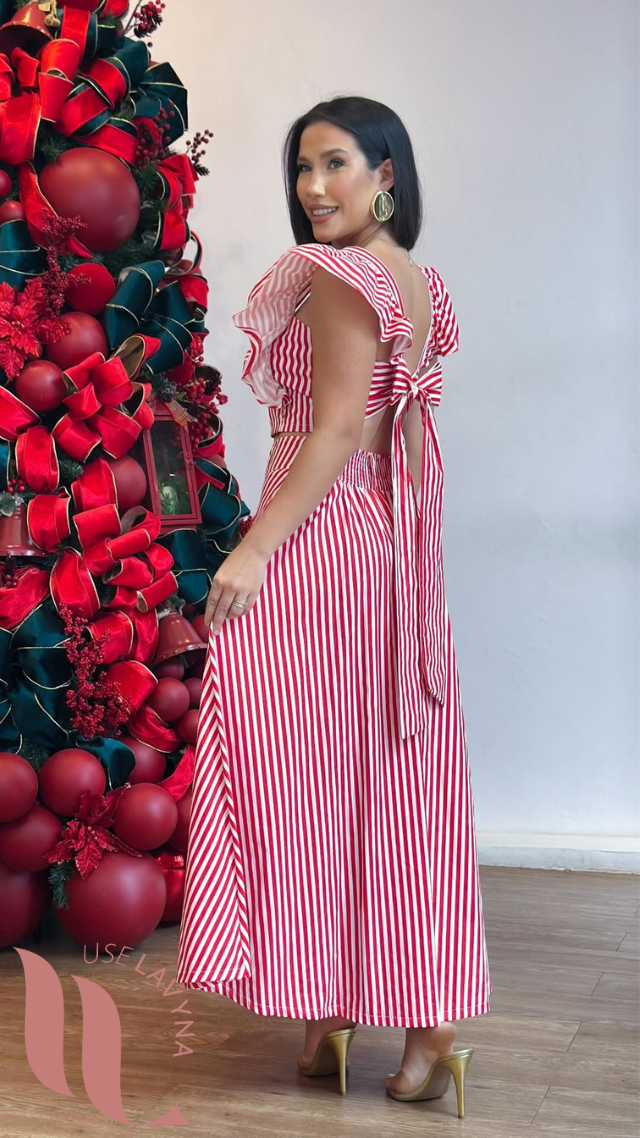 Conjunto Listras Natal 2025  - Use Lavyna