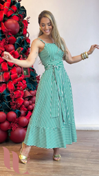 Vestido Listras Natal 2025  - Use Lavyna