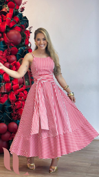 Vestido Listras Natal 2025  - Use Lavyna