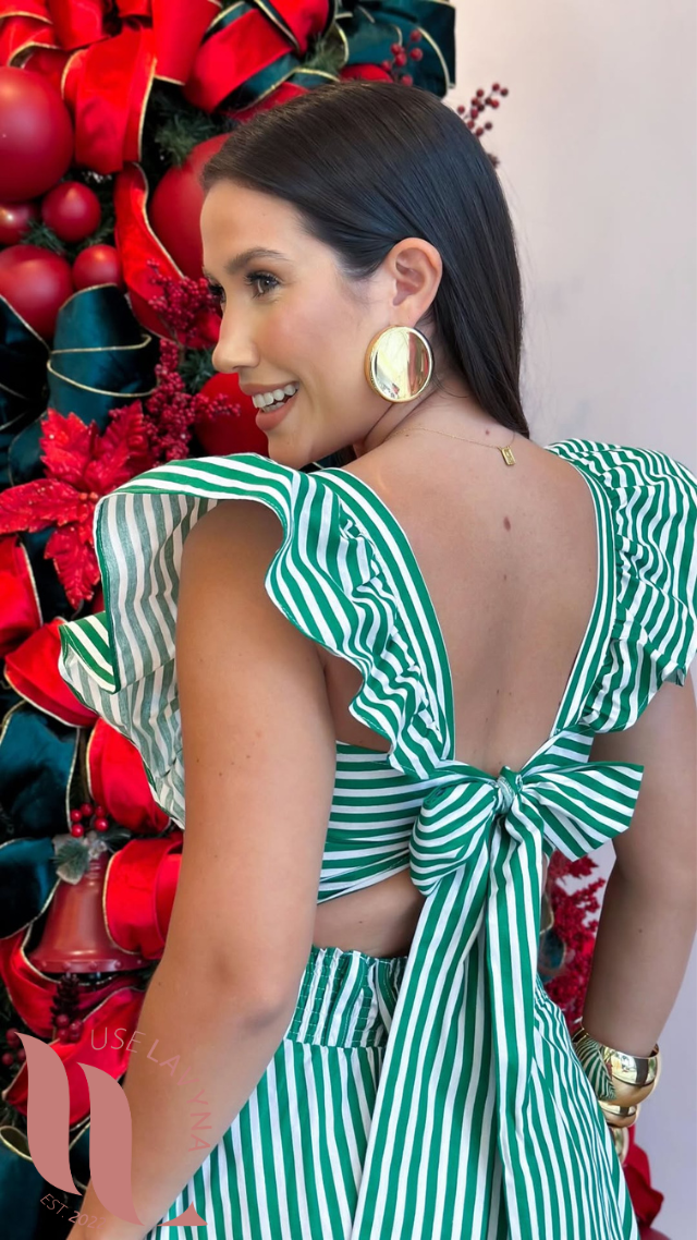 Conjunto Listras Natal 2025  - Use Lavyna