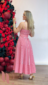 Vestido Listras Natal 2025  - Use Lavyna