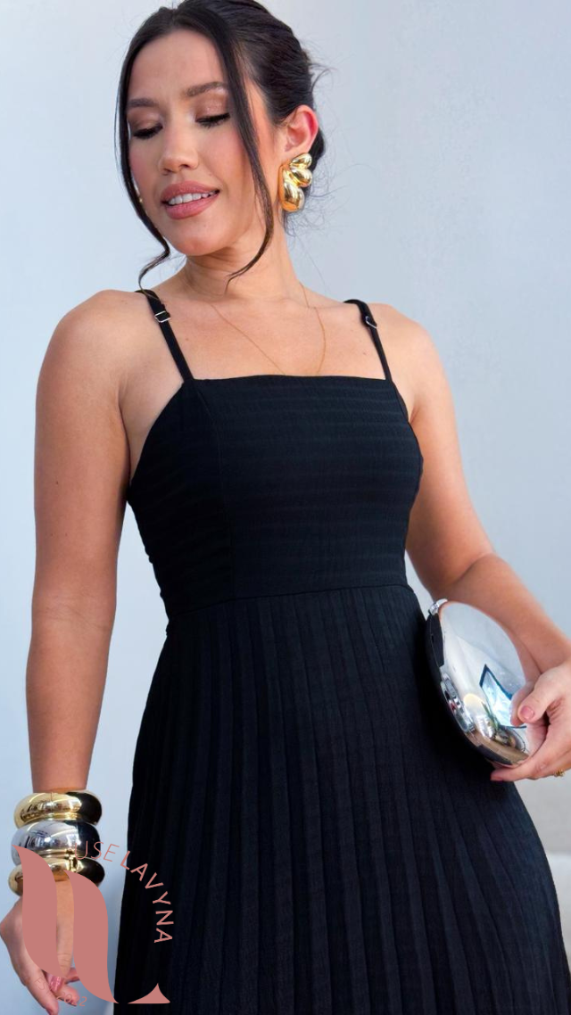 Vestido Duplo Plissado – Use Lavyna