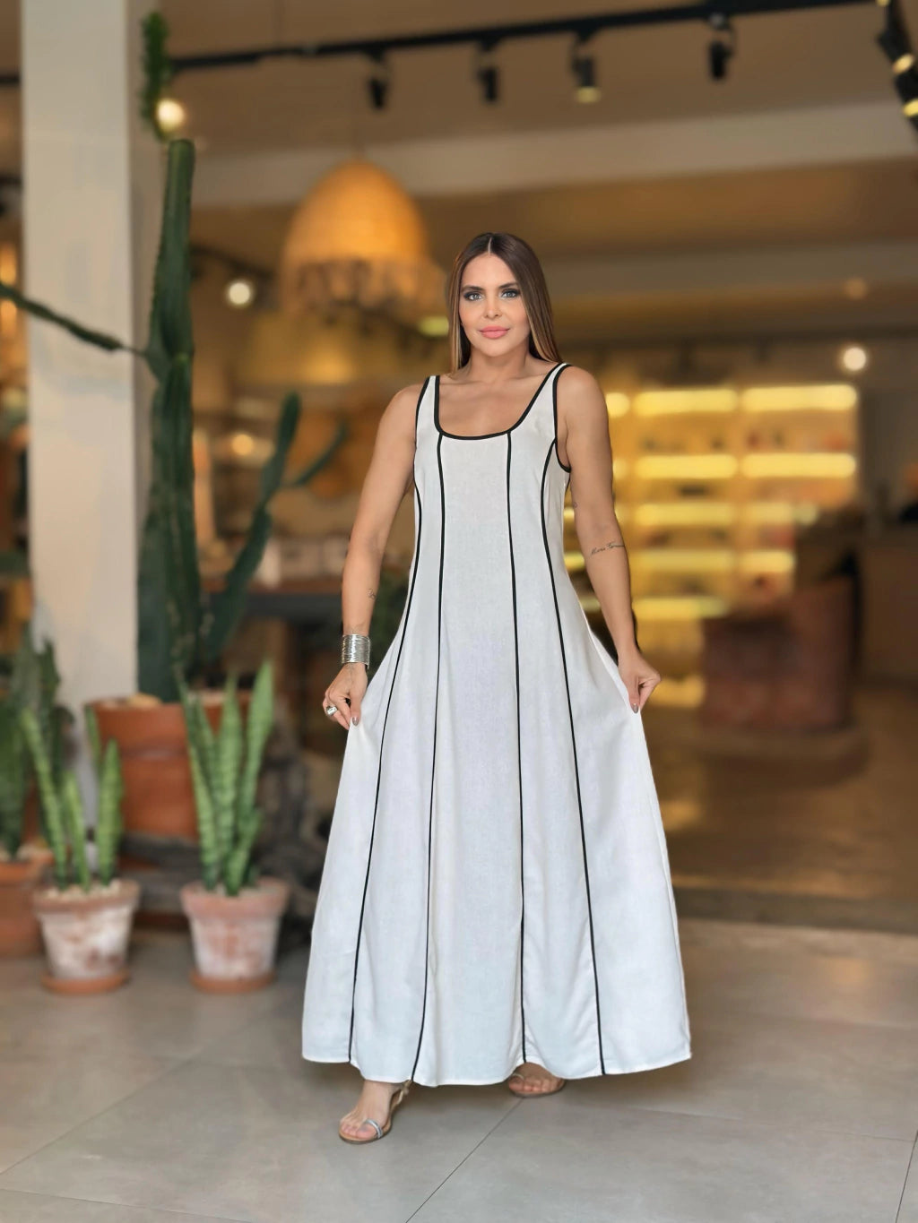 Vestido Congo Linho - Off White