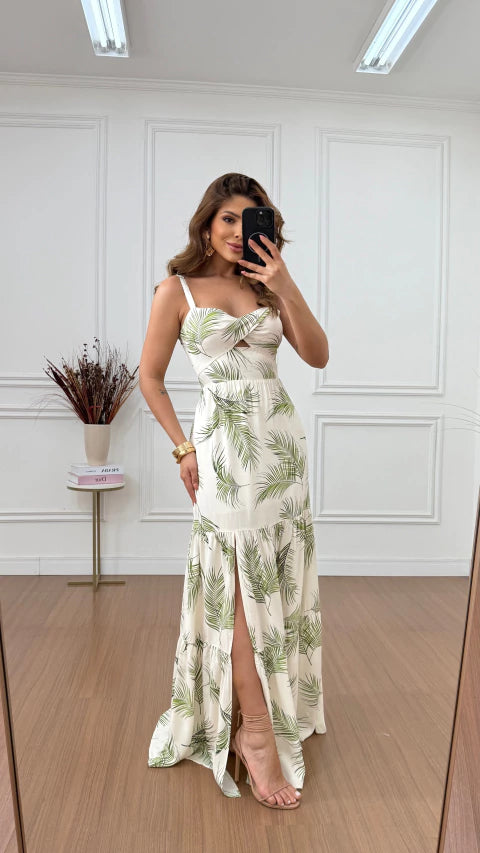 Vestido Viscose Coqueiro Allana